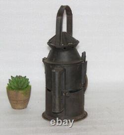 18th Century Vintage Iron Lantern, Rare Railway Lamp Cozy Home and Decor