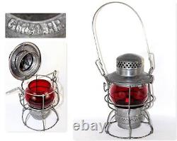 1940s Adlake Kero Railroad Lantern, GM&O. RR, Railroad lantern (red globe)