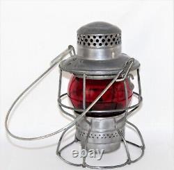 1940s Adlake Kero Railroad Lantern, GM&O. RR, Railroad lantern (red globe)