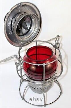 1940s Adlake Kero Railroad Lantern, GM&O. RR, Railroad lantern (red globe)