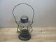 Antique New York Central Railroad Lantern Complete Withclear Embossed Glass Globe