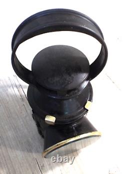 A RARE, fogmans handlamp, BR 4 aspect railway Slatted glass, complete