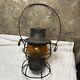 Adams Westlake 250 Antique Yellow Adlake Kero C B & Q Globe Railroad Lantern Vtg