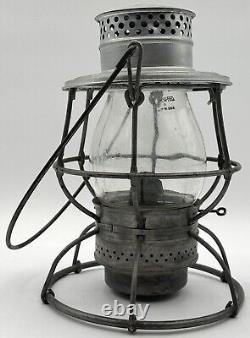 Adams Westlake Adlake Reliable Railroad Lantern MEG Glass Globe Embossed USA
