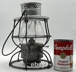 Adams Westlake Adlake Reliable Railroad Lantern MEG Glass Globe Embossed USA