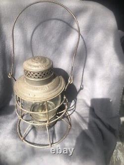 Adams & Westlake RR Lantern For Lake Shore & Michigan Southern With Cast Globe