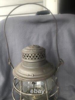 Adams & Westlake RR Lantern For Lake Shore & Michigan Southern With Cast Globe