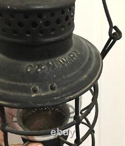 Adlake Adams Westlake Chicago Northwestern Railroad Lantern withOriginal Globe