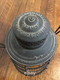 Adlake Adams Westlake Chicago Northwestern Railroad Lantern withOriginal Globe