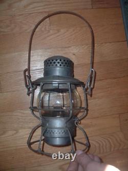 Adlake Kero CM. ST. P&P Railroad Lantern Clear Globe Patented USA Canada 1-60