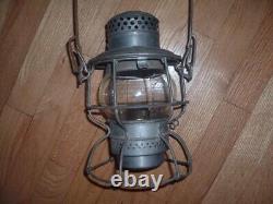 Adlake Kero CM. ST. P&P Railroad Lantern Clear Globe Patented USA Canada 1-60