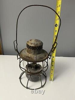 Adlake Kero No 300 CTA Railroad Lantern Clear Globe Patented USA Canada 1-60