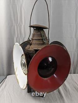 Ant. Arlington Dressel Railroad Railway Train Switch 4-Way Lantern Lamp w Burner