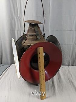 Ant. Arlington Dressel Railroad Railway Train Switch 4-Way Lantern Lamp w Burner