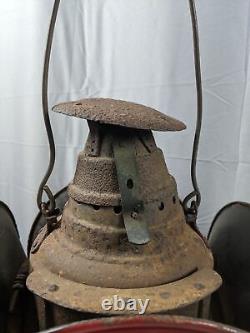 Ant. Arlington Dressel Railroad Railway Train Switch 4-Way Lantern Lamp w Burner