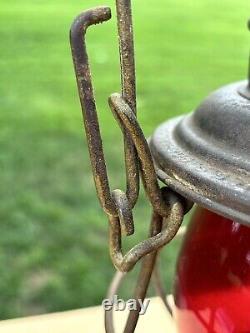 Antique Adams & Westlake Adlake Reliable PRR Railroad Lantern Red Globe Railroad