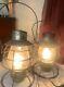 Antique Adams & Westlake Adlake Reliable Railroad Lanterns Embossed 1897 1908