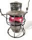 Antique Adams & Westlake Co. Adlake Kero No. 200 Railroad Red Globe Lantern