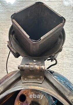 Antique Adlake Non-sweating Railroad Four-way Switch Signal Kerosene Lantern