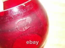 Antique Adlake Nynhh Rr New York New Haven Hartford Railroad Lantern Red Globe