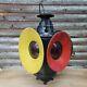 Antique Arlington Dressel U. S. A Railroad Switch Signal Lamp Lantern Glass Lenses