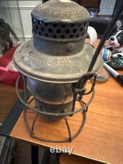 Antique Armspear Manufacturing Co 1925 New York Railroad Lantern Stamped