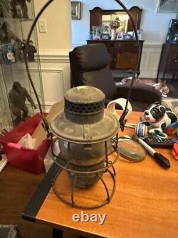 Antique Armspear Manufacturing Co 1925 New York Railroad Lantern Stamped