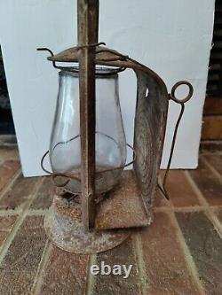 Antique Blue Grass Kerosene Railroad Inspectors Lantern