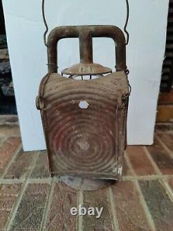 Antique Blue Grass Kerosene Railroad Inspectors Lantern