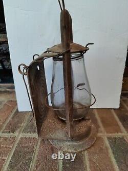 Antique Blue Grass Kerosene Railroad Inspectors Lantern