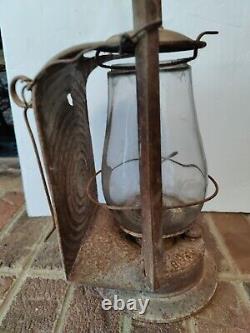 Antique Blue Grass Kerosene Railroad Inspectors Lantern