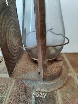 Antique Blue Grass Kerosene Railroad Inspectors Lantern