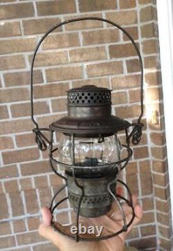 Antique Chicago Milwaukee & St. Paul Railway CM&StP RAILROAD Globe Lantern 1923