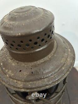 Antique GRAND TRUNK Railway Lantern G. T. R-Y RARE Railroad Bell Bottom Painted