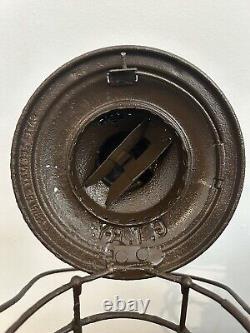 Antique GRAND TRUNK Railway Lantern G. T. R-Y RARE Railroad Bell Bottom Painted