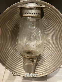 Antique RARE LARGE C. T. Ham Mfg. Co. No. 20 Inspectors Railroad Lantern As Is