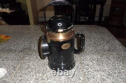 Antique Railroad GWR Fog Lantern, Old Hand Signal Railway Lamp