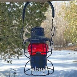 Antique Railroad Lantern? Adams & Westlake / Adlake Kero Red Globe