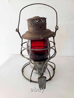 Antique Railroad Lantern Adlake Reliable