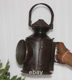 Antique Railroad Lantern, Old Signal Railway Lamps, Unique Home Décor 15873