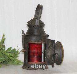 Antique Railroad Lantern, Old Signal Railway Lamps, Unique Home Décor 15874