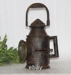 Antique Railroad Lantern, Old Signal Railway Lamps, Unique Home Décor 15875