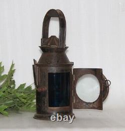 Antique Railroad Lantern, Old Signal Railway Lamps, Unique Home Décor 15875