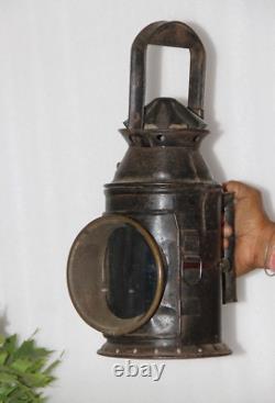 Antique Railroad Lantern, Old Signal Railway Lamps, Unique Home Décor