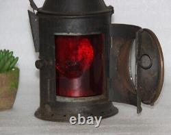 Antique Railroad Lantern, Old Signal Railway Lamps, Unique Home and Decor