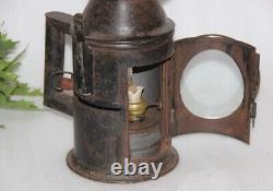 Antique Railroad Lantern, Old Signal Railway Lamps, Unique Home and Décor -MH