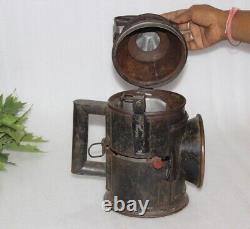 Antique Railroad Lantern, Old Signal Railway Lamps, Unique Home and Décor -MH