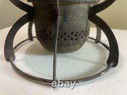 Antique Southern RY Railroad Lantern Cracked Globe New York 1925 Armspear Manf