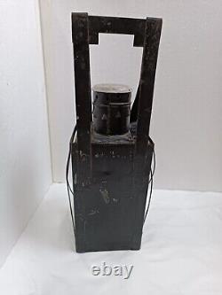 Antique Soviet USSR railroad candle lantern