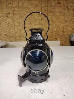 Antique The Adlake Non Sweating Lamp 4 Way Railroad C&NWRR Switch Signal Lantern